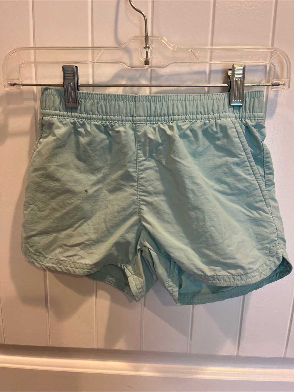 Light Aqua Girls Columbia PFG Athletic Shorts Fishing Hiking Outdoors Size S